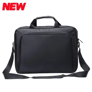 14"-16" Laptop Bag Case Computer Briefcase Carrying Handbag With Shoulder Strap - Black, For Men & Women