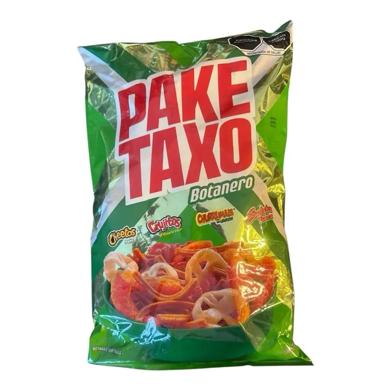 Pake Taxo Botanero-Mexican Chips Large Bag 208g