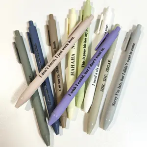 Funny Adult plastic pens set-10pcs retractable ballpoint pens with funny words, black ink, Premium Days of The Week Swear Cuss Word Pens for Office Gifts, Novelty Pens for Corworkers, Ballpen Set