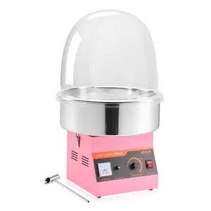 VEVOR Electric Cotton Candy Machine, 1000W Commercial Floss Maker With Cover, Commercial Cotton Candy Machine w/Stainless Steel Bowl Sugar Scoop, Ideal for Carnival, Birthday, Family Party, Pink