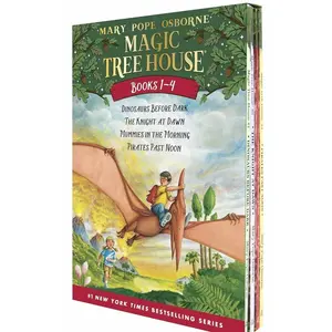Magic Tree House Boxed Set, Books 1-4: Dinosaurs Before Dark, The Knight at Dawn, Mummies in the Morning Paperback – Box set, May 29, 2001