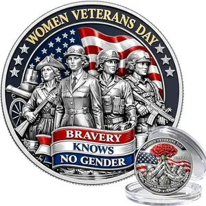 USA Independence Day 250th Coin 1776–2026, Patriotic Metal Coin Collectible, Vintage Style American Souvenir Gift for Coin Collectors History Lovers