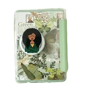 Daria’s Kindle Grip, Melanin Girl With Book Phone Grip, Magnetic Phone Grip for Kindle & Books, Black Beauty Girl Read Books Accessory
