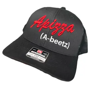 Apizza (A-beetz) Hat - Richardson 112 Mesh Snapback - 3D Puff Embroidery