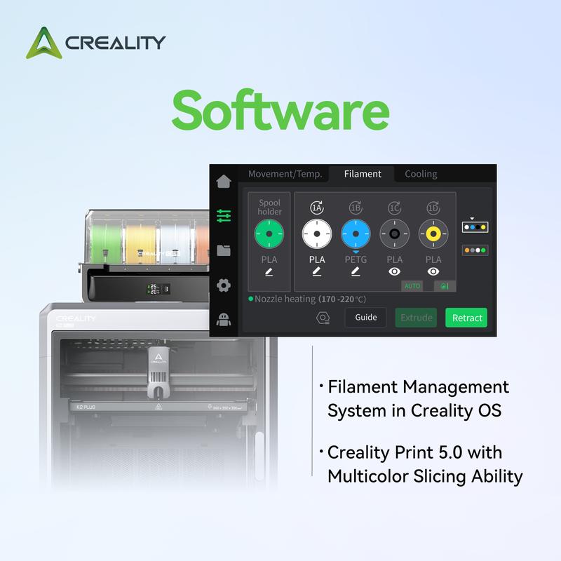 Creality K2 Plus Combo 3D Printer - Large Volume, Multi-Color