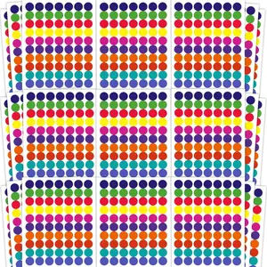Dot Stickers - 1400 PCS Colored Circle Stickers for Kids | Garage Sale Price Label Stickers | Back to School Supplies for Toddlers,Adults,Teacher Essentials Stuff,Classroom Must Haves,Office Decor