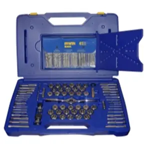 212 MAIN Hanson HAN1813817 116-Piece Machine Screw Tap/Die/Drill Deluxe Set with PTS Handle, Die Lock