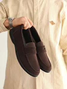 Men's Fashion PU Leather Loafers, Lightweight Slip-On Casual Shoes, Business Style, Waterproof Durable, All Season Wear Footwear