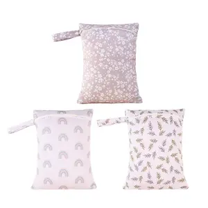 3pcs Cartoon Pattern Baby Stroller Multipurpose Bag, Waterproof Large Capacity Diaper Bag