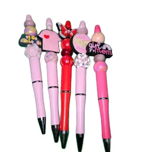 x20 diy beaded pens. maked from plastic Metal rubber and many styles of beads. pick in live to get your choice.  set of 20 pens. black ink great quality bundle.  diy. if offline x20 beautiful handmade random pens will be sent. all stunning.