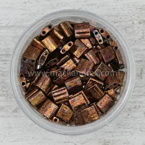 0457B - Berry Bronze Metallic Tila Beads | TL0457B