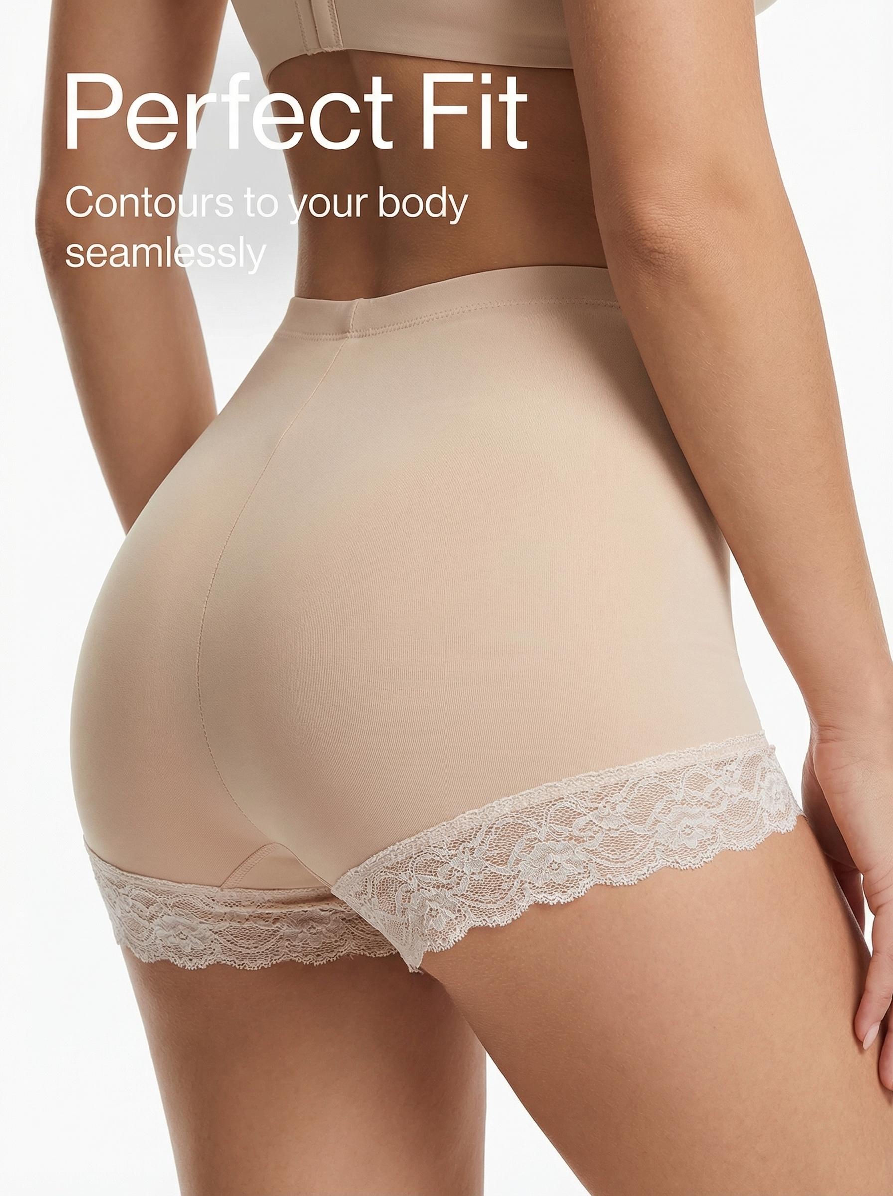 The waist-shaping underwear is elastic, breathable, and seamless with a belly control and hip lift design, providing a basic, minimalist, and multi-colored option for women to feel confident in their daily lives