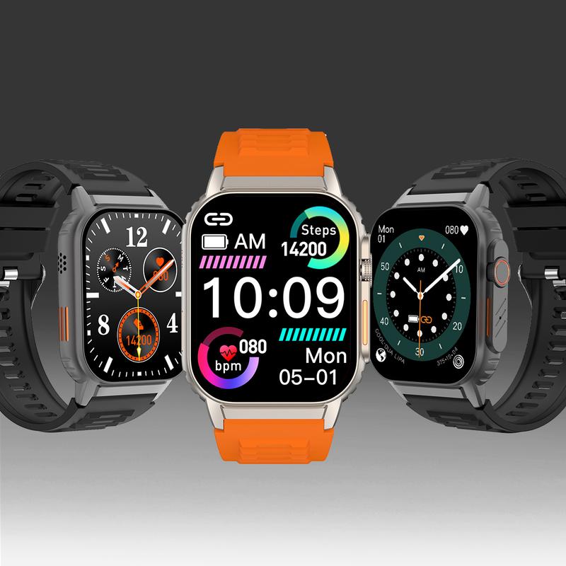 Sports Smartwatch with Fitness Tracking Bluetooth Music Control Voice Assistant Hands-Free Calling Ideal for Holiday Gifting