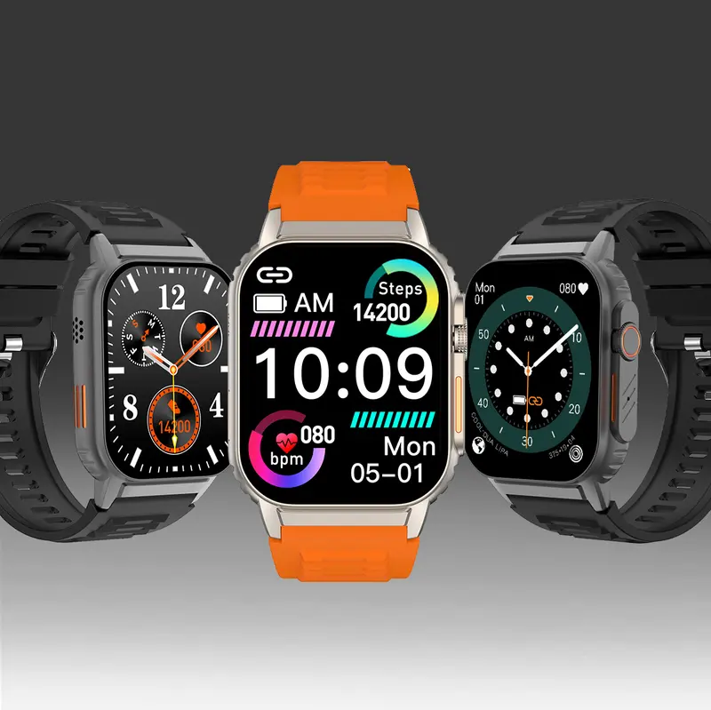 Sports Smartwatch with Fitness Tracking Bluetooth Music Control Voice Assistant Hands-Free Calling Ideal for Holiday Gifting