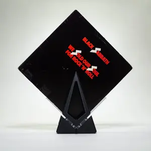 Vinyl Record Storage Display Holder - Black