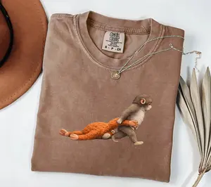 Comfort Colors Monkey Punch Shirt, Viral Baby Monkey Holding Plush Toy, Animal Lover Gift, Trend Meme Graphic Tee