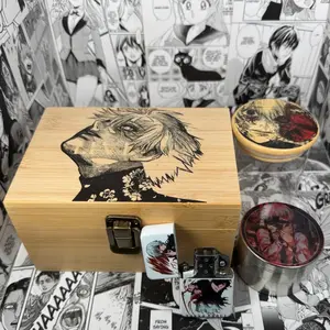 Anime Wooden Organizer Box – Decorative Collector Storage – Choose Design