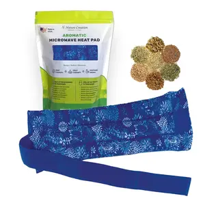 Microwave Back Heating Pad - Best Warming Pad for Abdomen & Back by Nature creation Pack Essence Herbal Therapy