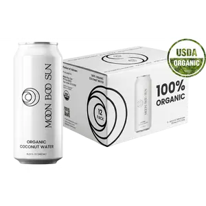 Moon Boo Sun 100% Organic Coconut Water (12 Cans)