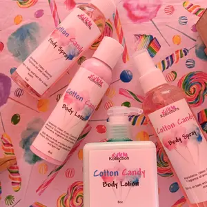 Cotton Candy scented Body products,