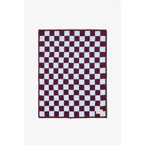 The Teddy Throw - 100% Recycled - Blue Check