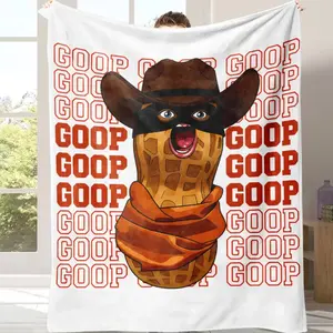 Arc Raiders The Burnt Peanut Goop Meme Blanket, Lightweight Soft All-Season Throw Blanket For Travel Camping Home And Gifting