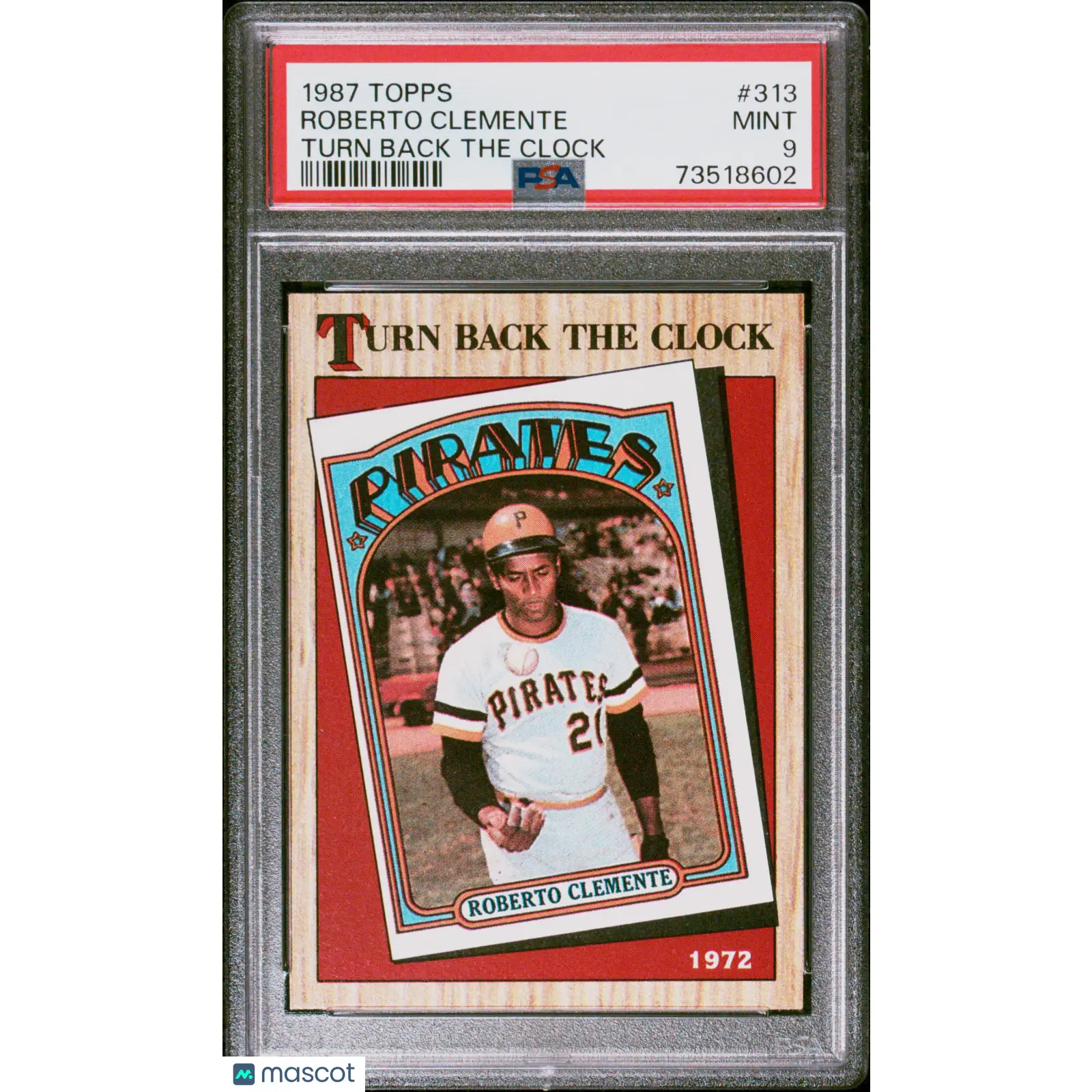 Roberto Clemente PSA 1987 Topps Baseball #313 9 73518602