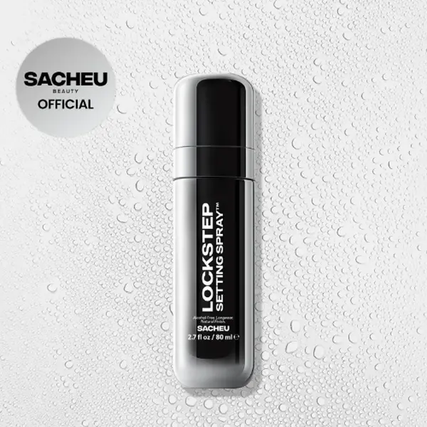 sacheu Lockstep Setting Spray - Niacinamide Infused Long-Wear Setting Spray - Alcohol-Free, Fragrance-Free, Non-Aerosol - Hydrating Fixing Spray 16 Hr Wear