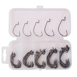 50pcs/box Mixed Size Fishing Hook Set,Sharpened Fishing Hook Set for Beginner, FishingTackle Accessory, Flyfishing, Solocampingpicnicaesthetic