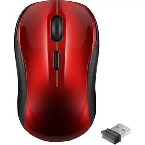 , 2.4Ghz USB Cordless  for Laptop, Compact Silent Mice, 4 Buttons, 3 Adjustable DPI,  Optical  for MacOS and Windows Coumpter, Notebook