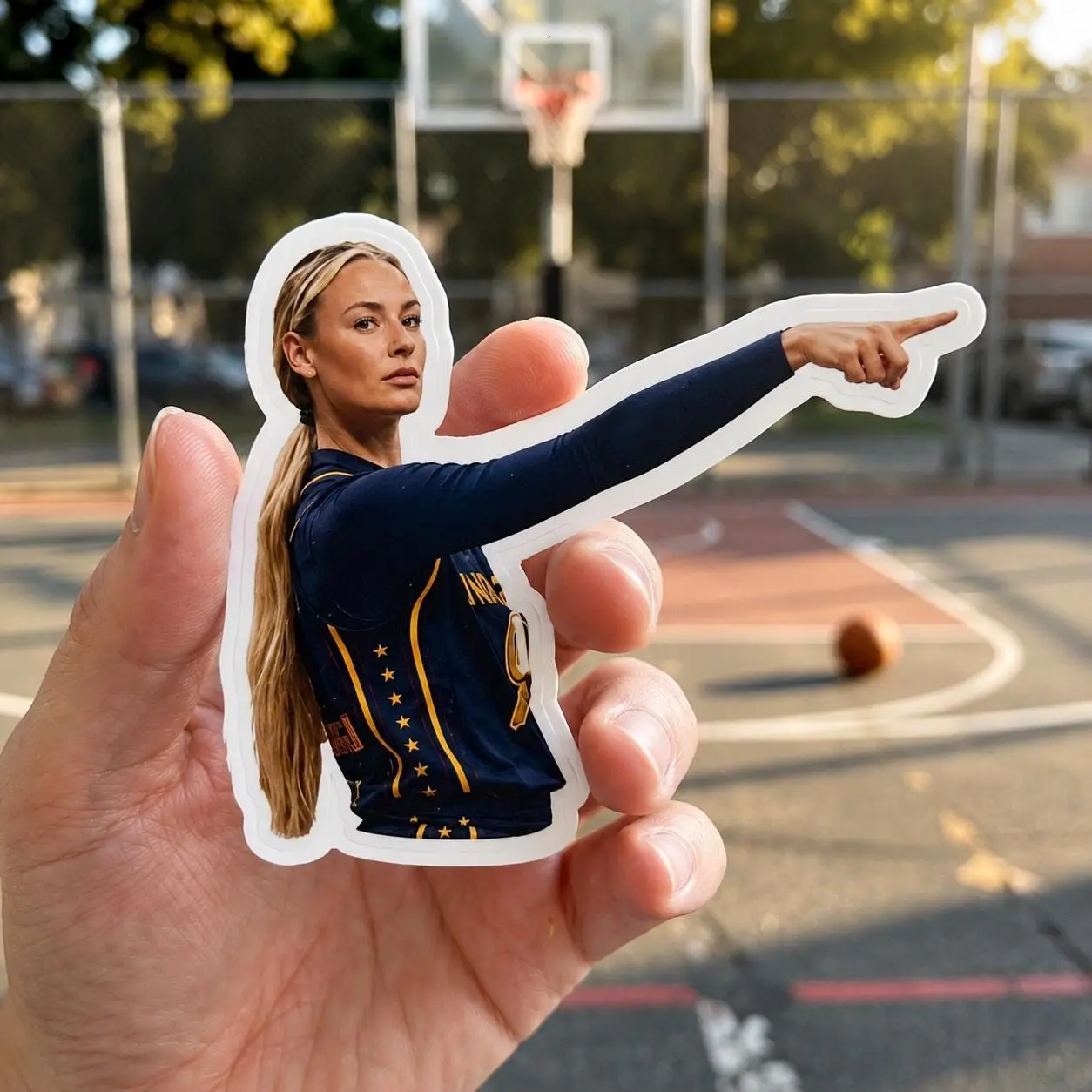 Sophie Cunningham Sticker, Sophie Point God, Women Basketball NNA