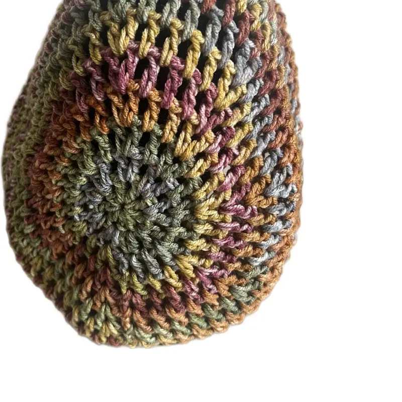 Handmade Crochet Loc Soc Beanie, Unisex Acrylic Fashion Accessory Hat