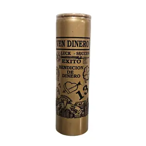 Ven Dinero Veladora De Oro / Money Drawing Golden Ritual Candle