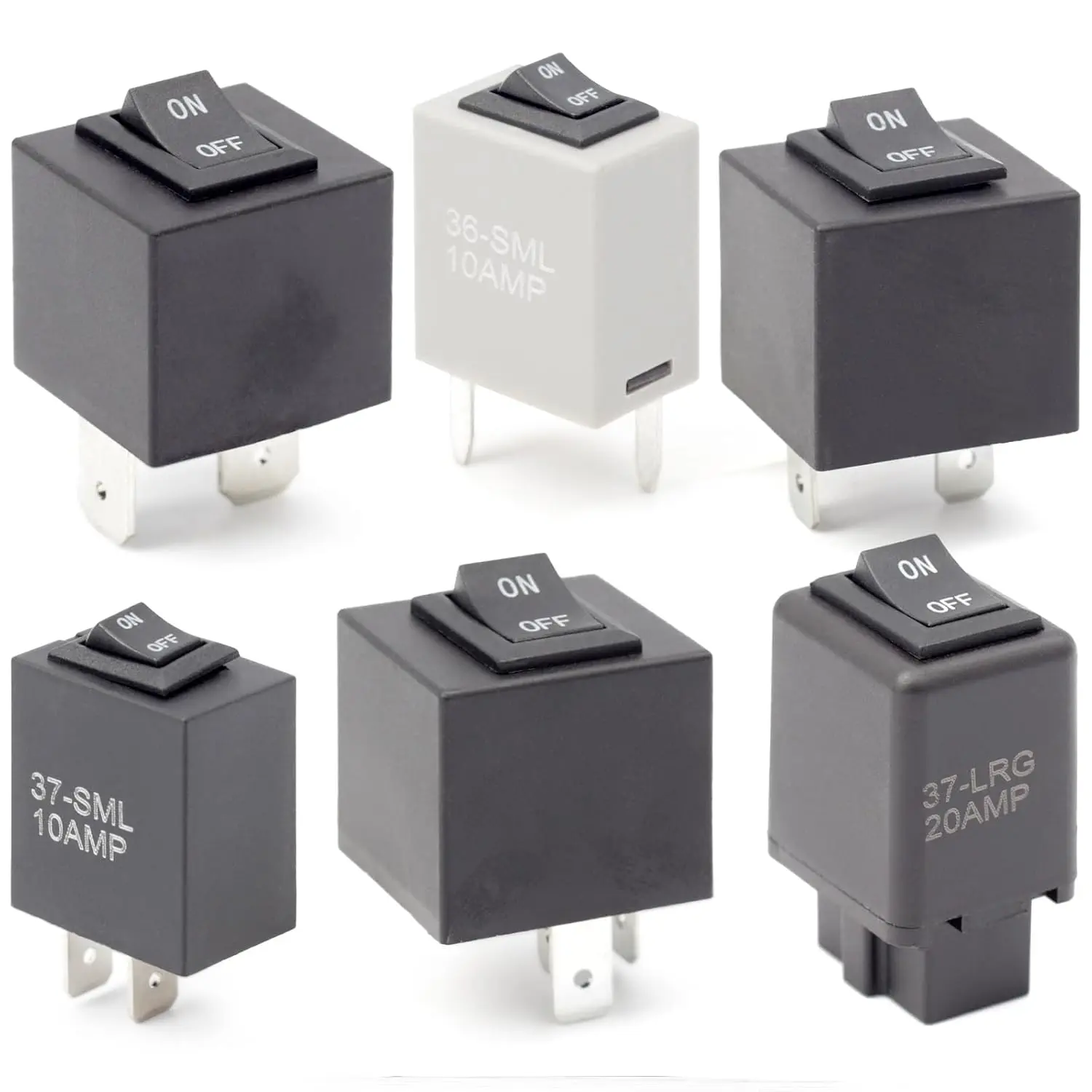 GJANSH 9038A Relay Bypass Switch Kit with Amp Loop, Pack of 6 Relay Tester Diagnostic Scan Tool Fuel Pump Relay Master Kit Replaces 9036A 9037A