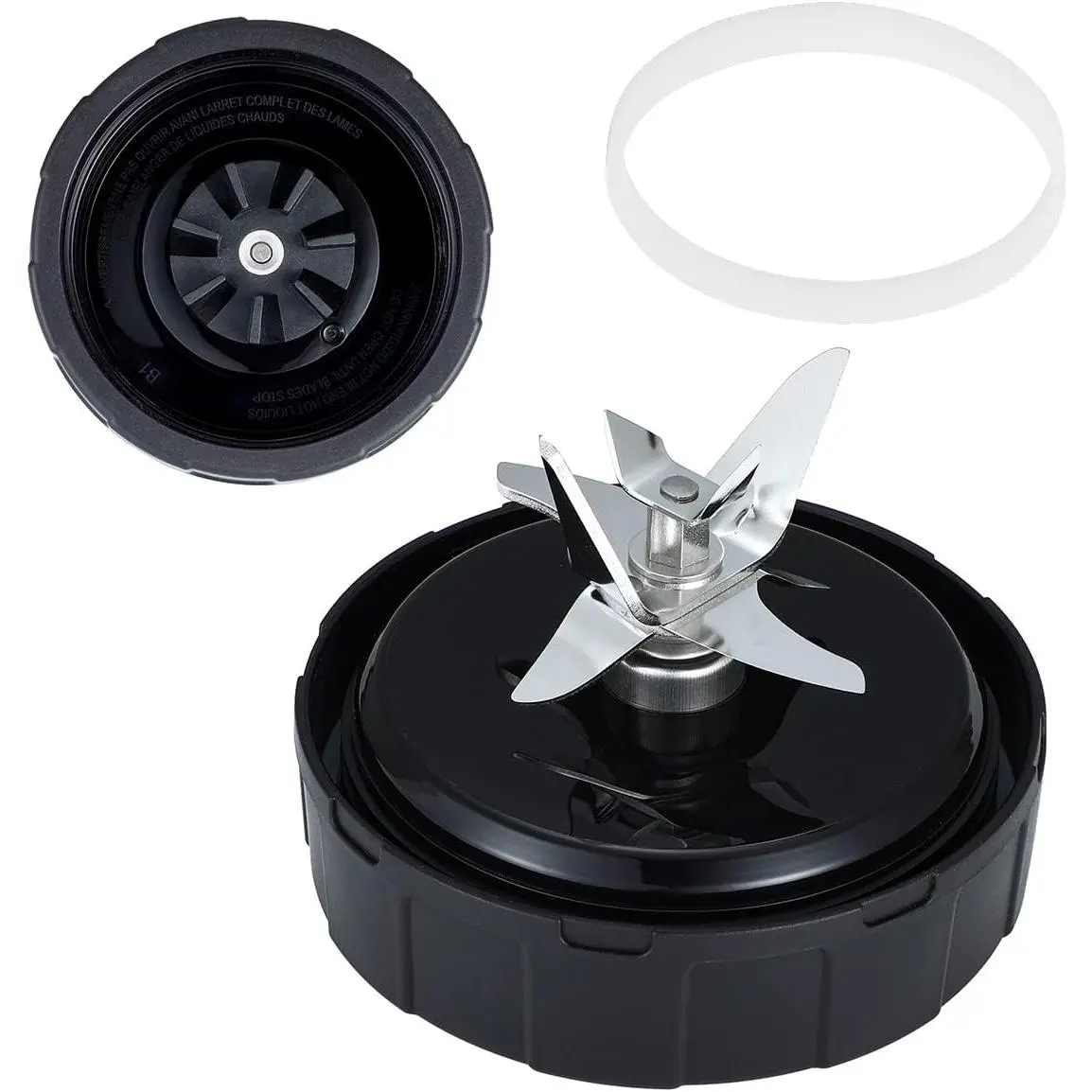 [ Model- Stainless Steel]  Replacement for  SS351 Foodi, SS151 TWISTi DUO, SS401, SS101 Blender (7 Fins), 1 count.