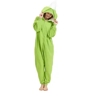 Adult Banana Onesie Fruit Costume with Peel – Halloween Cosplay One-Piece Pajamas for Men and Women