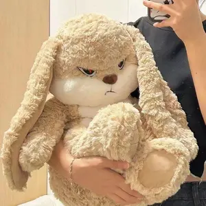 Angry bunny, playful and cute, the best gift for girlfriends and children plush funny doll