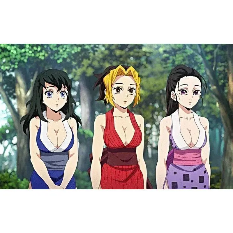 Demon Slayer Season 2 Suma Hinatsuru Makio Cosplay Costumes, Tengen Uzui Entertainment District Women's Sexy Dress Uniform Clothes for Anime Cosplay (Toys & Hobbies, DIY Leathercraft Use)