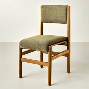 Dowel Leg Upholstered Armless Dining Chair - Olive - Hearth & Hand with Magnolia Furniture
