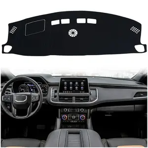 Dash Mat Cover Interior Dashboard Protector Pad for Chevrolet Suburban Tahoe & GMC Yukon 2021-2024 Universal Fit Reduces Glare Prevents UV Damage Enhances Comfort