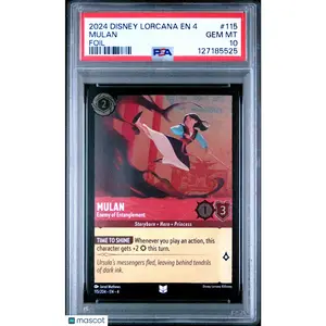 2024 Disney Lorcana EN 4-Ursula's Return Mulan Foil PSA 10 #115