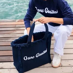 Shiraleah  - "Gone Coastal" Tote - Navy (Add-On)
