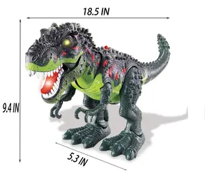 Walking T-Rex Dinosaur Toy for Kids,LED Lights and Realistic Dinosaur Sounds