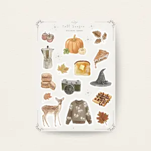 Fall Season Sticker Sheet