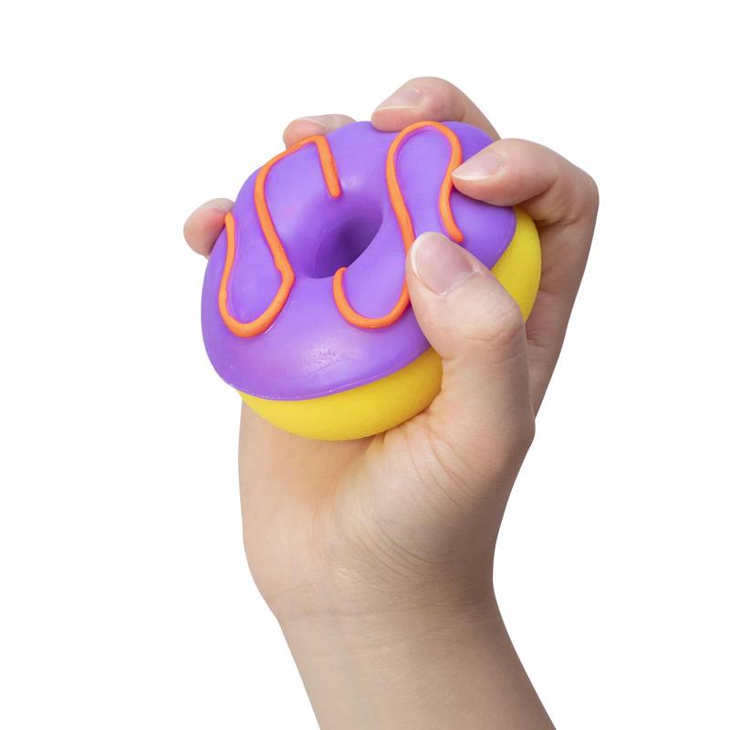 NeeDoh Dohnuts -  Sensory Toy with Fun Dough Filling - Assorted Designs - Ages 3 and Up - One randomly selcted piece