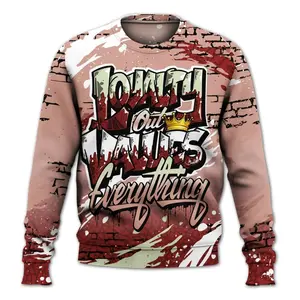 Dunkare Valentines Day 3s Shirt, Values Of Loyalty Drip All Over Print Unisex Sweatshirt 7CMK