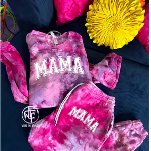 Pink Lover Tie Dye Sweatsuit Set