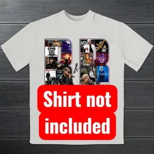 RB Tour 2026 DTF Iron on Transfer for clothing T-shirts and hoodies black