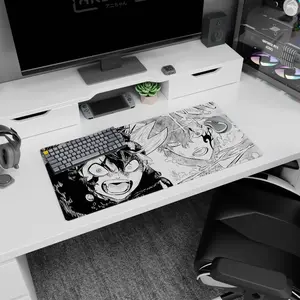 [SALE UP TO 30%]Black Clover - Anime Desk Mat - Monochrome Magic Clash, Mouse Pad for Anime Fan, Gaming Desk Accessories, Large Computer Pad, Desk Decor