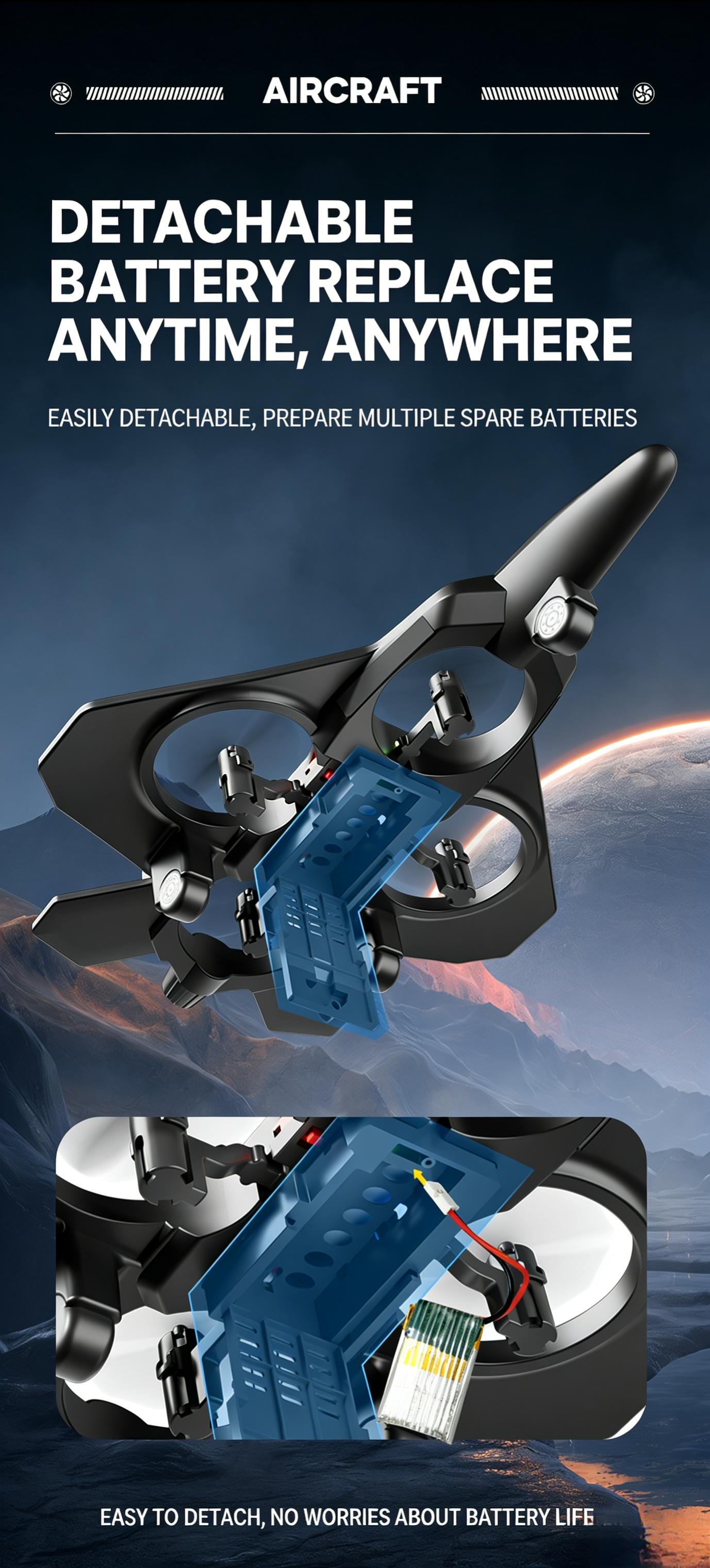 [Battery life: 5-10 minutes]Remote Control Airplanes RC Planes for Kids Adults, RC Airplane Fighter Jet with Light, 360° Flip Fighter Jet Toys, Stunt Roll, Airplane Toy Gifts for Kids Boys.Configure one battery